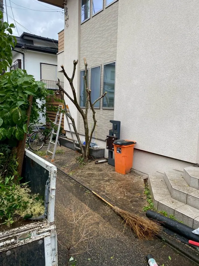 調布市 庭木の剪定 施工後